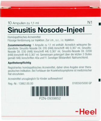 SINUSITIS Nosode Injeel Ampullen