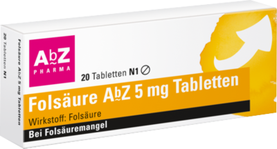 FOLSÄURE AbZ 5 mg Tabletten