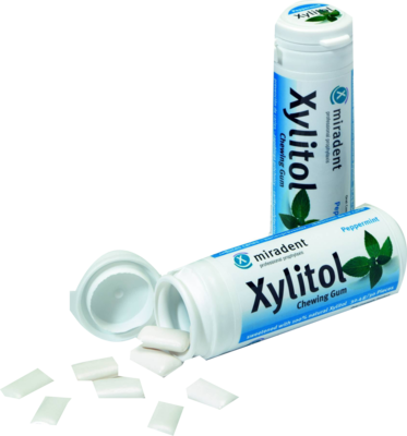 MIRADENT Xylitol Chewing Gum Minze