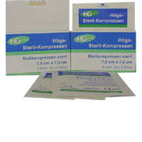 HÖGA-KOMPRESSEN 5x5 cm steril 8fach