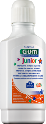 GUM JUNIOR Mundspülung m.Calcium Orange 7-12 J.