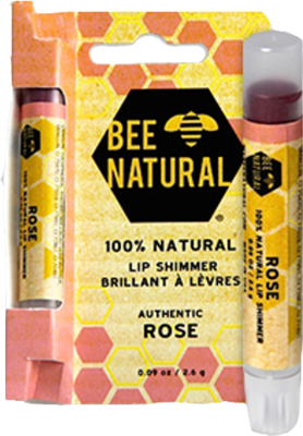 BEE Natural Lippenpflege-Stift Shimmer Rose